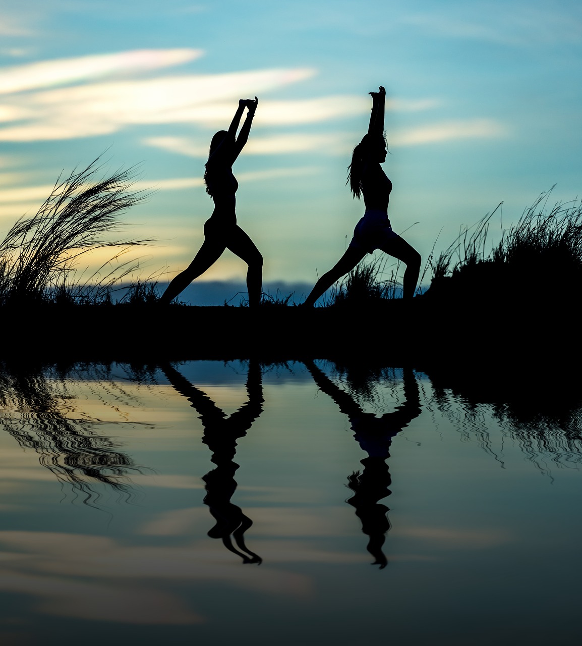 Yoga at sunset