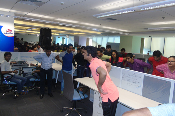 Corporate Yoga Session in Progress