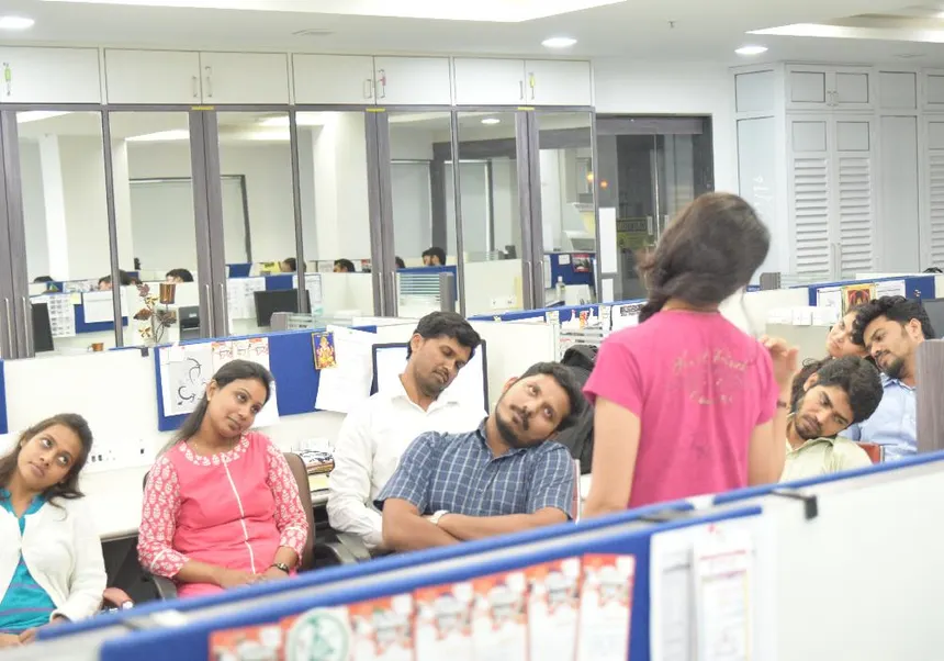 Office Yoga Session